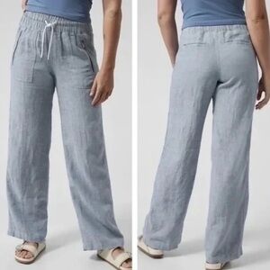 Athleta Retreat Linen Wide Leg Pants